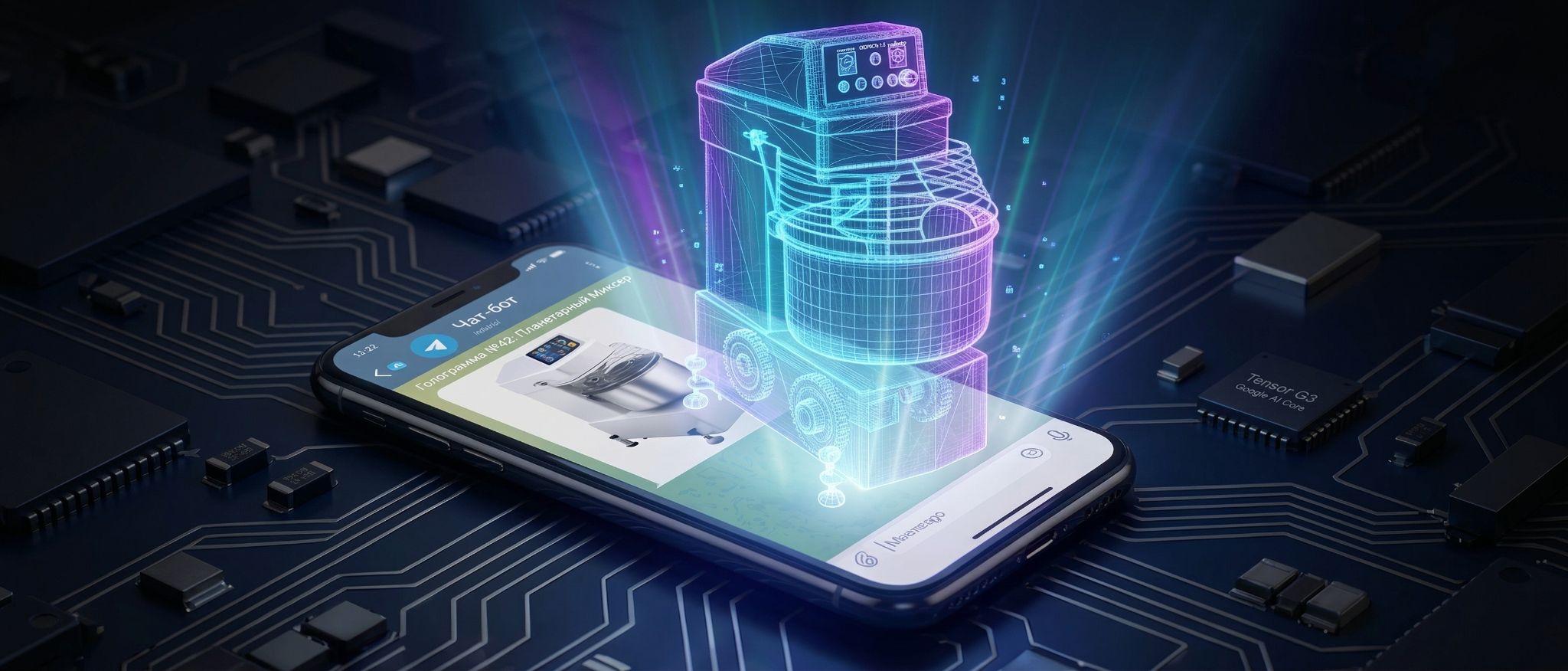 3D-превью модели на смартфоне